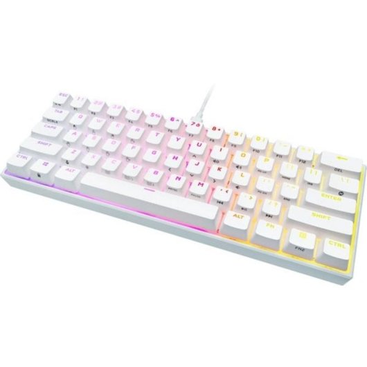 Teclado Corsair CH-9194114-DE mecánico compacto 60% con switches Cherry MX Speed RGB alemán