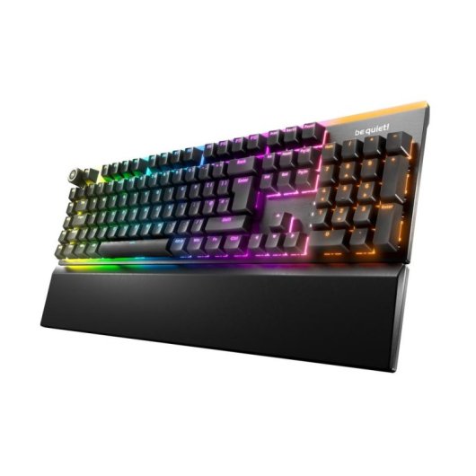 Teclado Be quiet! Light Mount Silent Tactile mecánico con RGB y reposamuñecas UK ISO