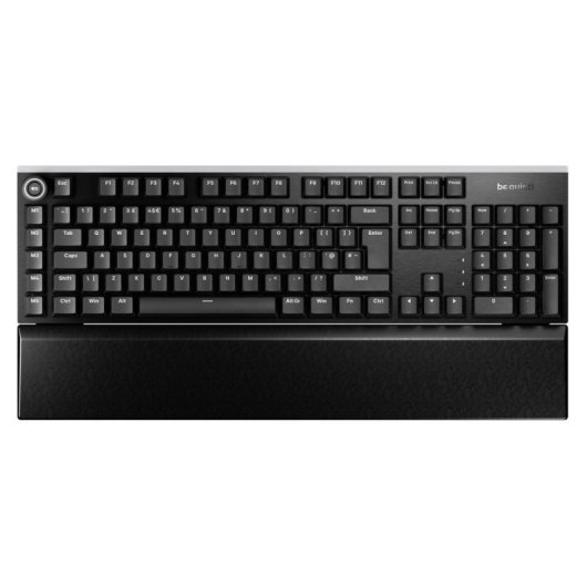 Teclado Be quiet! Light Mount Silent Tactile mecánico con RGB y reposamuñecas UK ISO