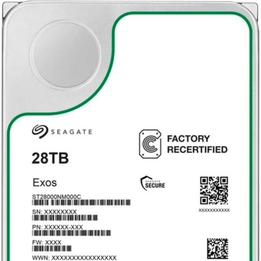 Disco Rigido Seagate Exos ST28000NM000C 28TB HDD 7200rpm SATA 512MB Cache