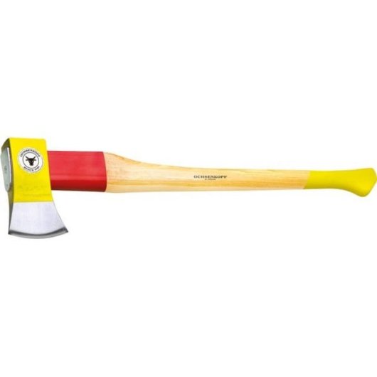 Machado de um único fio Ochsenkopf OX 648 H-1257 SPALT-FIX, mango de madeira de nogal, 1,25 kg