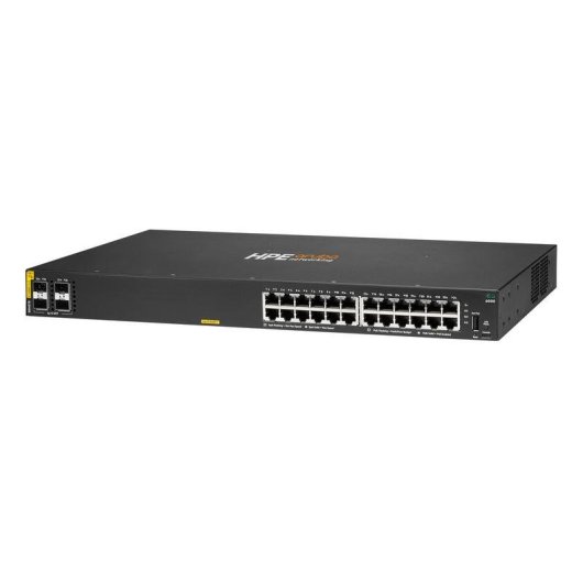 Switch HPE Aruba CX 6000 24p 10M/100M/1G Class4 PoE 4p SFP 1G 370W