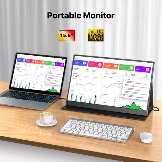 Monitor Uperfect 15,6" FullHD 60Hz IPS USB-C Mini HDMI