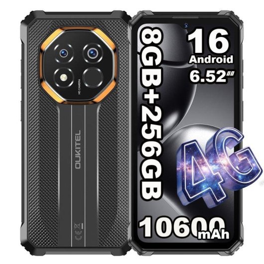 Oukitel G7 4G 8GB 256GB 6,5" Noir HD+ Batterie puissante