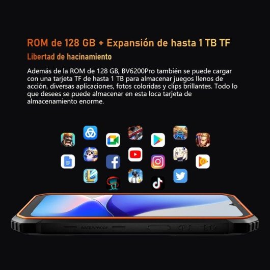 Blackview BV6200 Pro 4G 6GB 6,56" 128GB Orange Dual SIM