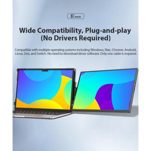Monitor Uperfect G13 14" 2K 60Hz IPS Tragbar USB-C Automatische Rotation 8ms