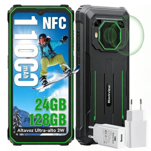Blackview BV6200 Plus 4G 8GB 128GB 6.56" Verde Incluye Cargador