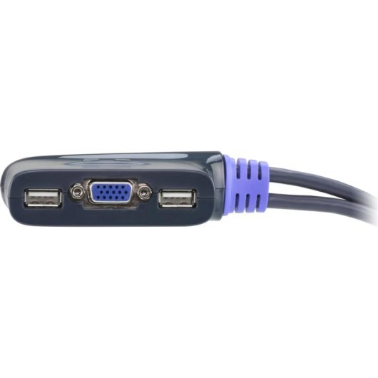 Conmutador KVM USB 2 Puertos Aten CS62U Azul