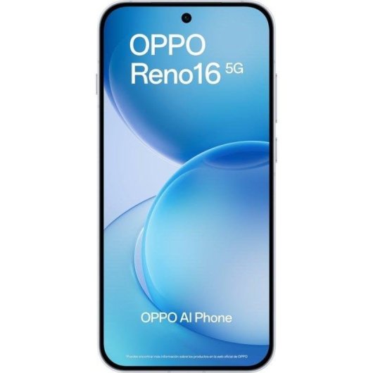 OPPO Reno16 5G 8GB 512GB 6.32" Blanco Incluye Enco X3s, Funda y Cargador 80W