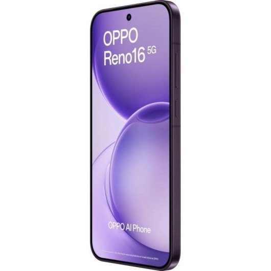 OPPO Reno16 5G 8GB 512GB 6,32" Preto Roxo Inclui Enco X3s, capa e carregador de 80 W