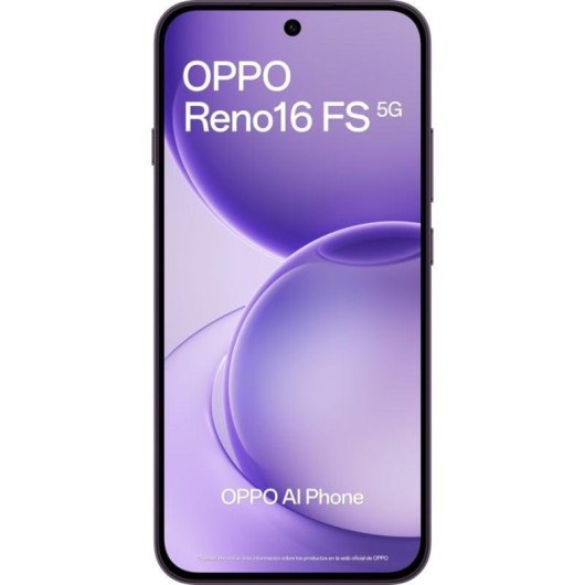 OPPO Reno16 FS 5G 8GB 512GB 6.57" Roxo Preto Inclui capa e carregador de 45 W