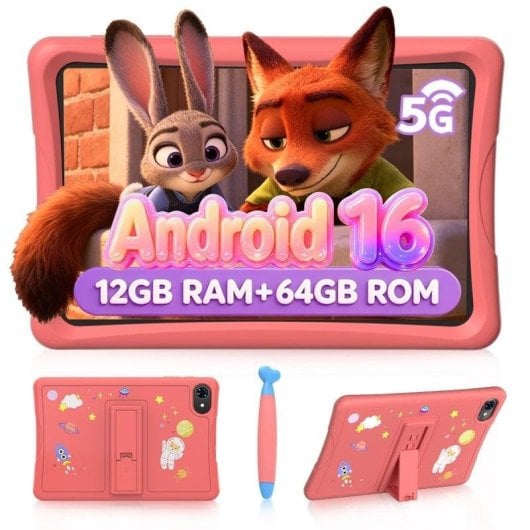 Tablet ExcitPower K10 WiFi 10,1" 4GB 64GB Rosa Stylus Pen