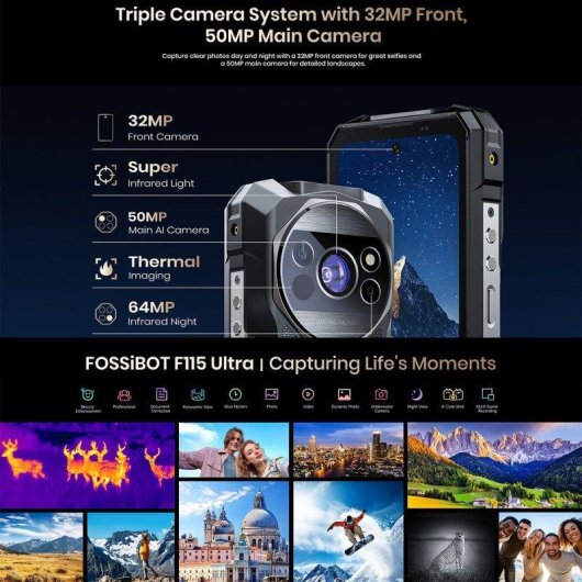Fossibot F115 Ultra 5G 12GB 256GB 6.78" Schwarz