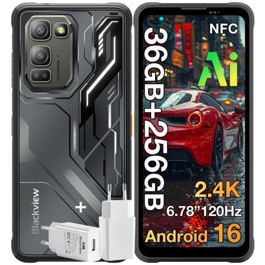 Blackview Fort 5 4G 12GB 256GB 6.78" Negro Incluye cargador