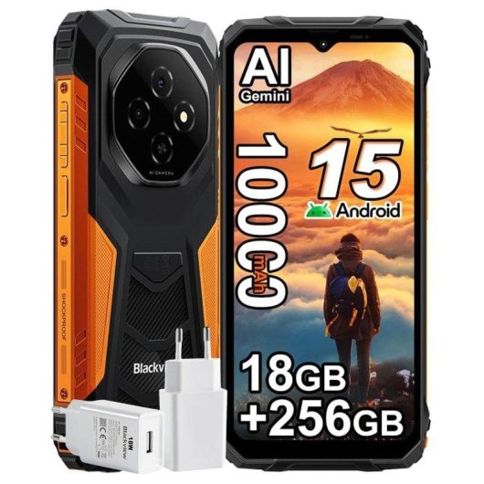 Blackview Fort 1 4G 6GB 256GB Orange 6,56" Dual-SIM