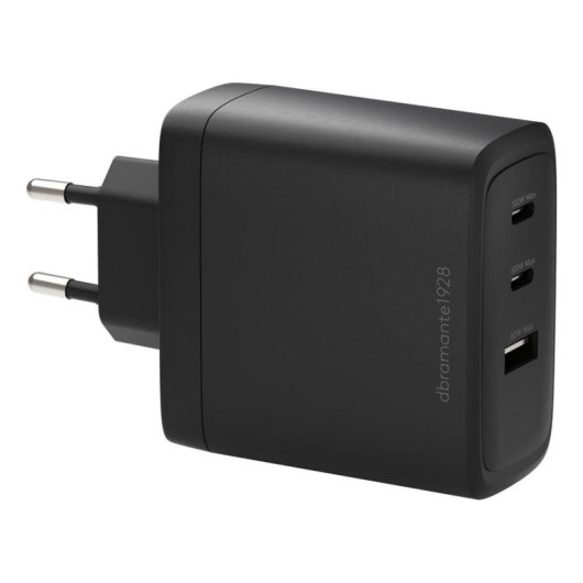 Caricatore DBRAMANTE1928 CI10EUBL7230 100W 2 Porte USB-C Ricarica Rapida Nero