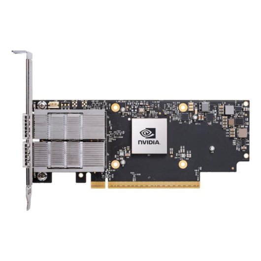Tarjeta de red NVIDIA ConnectX-7 PCI Express Fibra 400000 Mbit/s interna negra gris