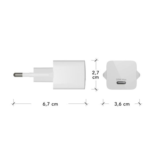 Caricatore USB-C 20W Dbramante1928 CH20EUWH7093 Interno Bianco