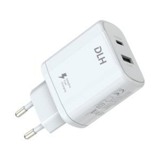Chargeur DLH DY-AU4795W 32W USB-C 20W et USB-A 12W Rapide Blanc