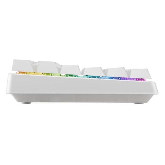 Teclado Cherry XTRFY K33 Compact Wireless membrana mecánica AZERTY RGB blanco