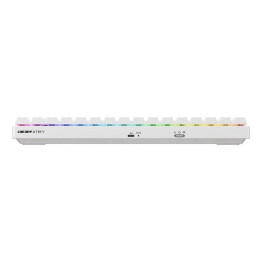 Teclado Cherry XTRFY K33 Compact Wireless membrana mecánica AZERTY RGB blanco