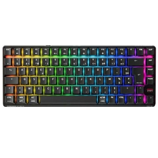 Teclado Cherry XTRFY K33 Compact Wireless Mem-chanical AZERTY RGB negro