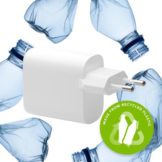 Cargador de dispositivos móviles Dbramante1928 CH30EUWH7123 30W GaN 2 puertos USB-C Blanco