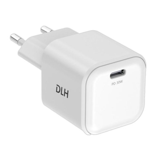 Chargeur DLH DY-AU5430W USB-C 30W GaN Power Delivery Blanc