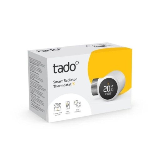Teste Termostatiche Intelligenti Tado X VX-SRT02-TC-ML-00 Senza fili per Radiatore