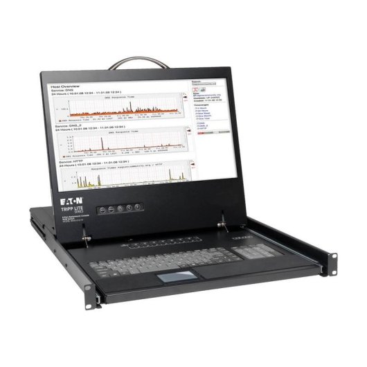 Consola KVM de Rack 1U Tripp Lite B040-008-19 con Pantalla LCD 19" y 8 Puertos