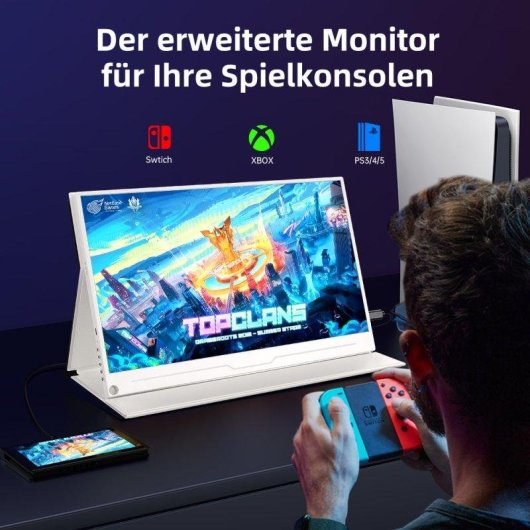 Monitor PC Uperfect 15,6" FullHD 60Hz IPS USB-C HDMI VESA 1200:1 Bianco