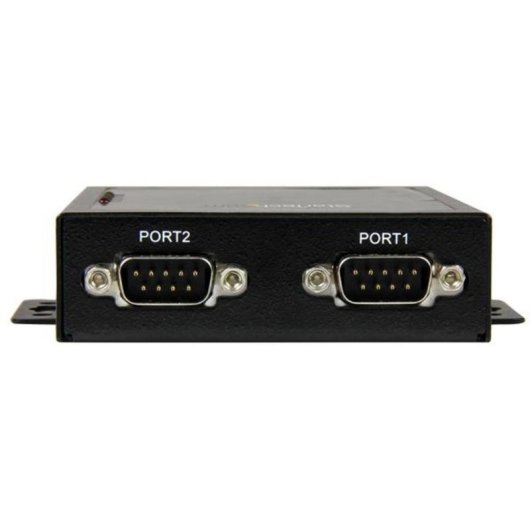Servidor StarTech 2 puertos RS232 serie a IP con alimentación redundante