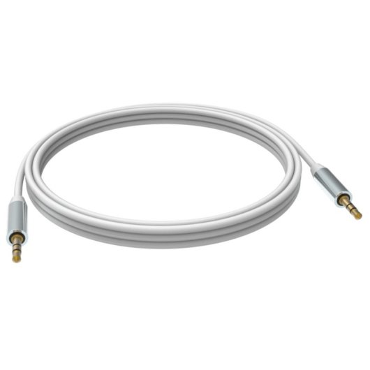 Câble audio Vision TC 10M3.5MMP 10 m blanc avec connecteurs 3,5 mm mâle