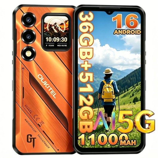 Oukitel WP66 5G 12GB 512GB 6.58" Negro batería potente