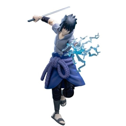 Figura Sasuke Uchiha Blokees Naruto 80 piezas articuladas con licencia oficial