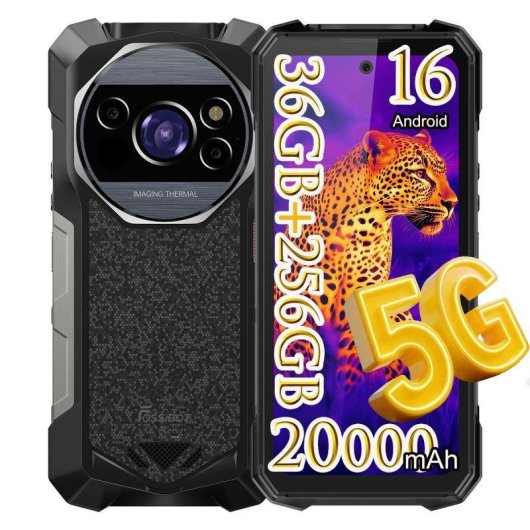Fossibot F115 Ultra 5G 12GB 6.78" 256GB Schwarz Triple-Kamera