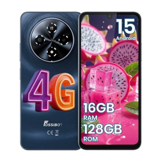 Fossibot S5 4G 128GB 4GB 6.88" Nero fotocamera 13MP
