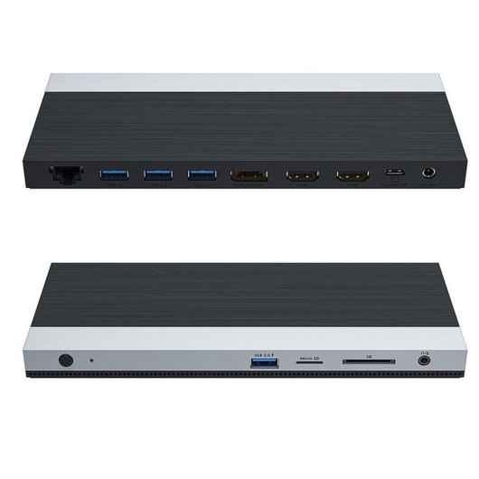 Base para portáteis DLH DY-SA5030 USB-C Triple Display 4K 100W