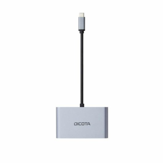 Estação Dock USB Type C DICOTA D32064 Prateado 4K Ultra HD