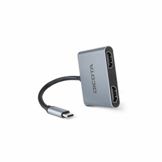 Estação Dock USB Type C DICOTA D32063 Prateado 4K Ultra HD