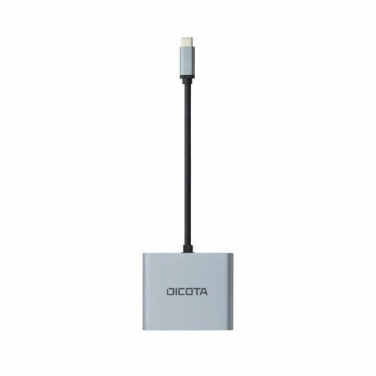 Estação Dock USB Type C DICOTA D32063 Prateado 4K Ultra HD