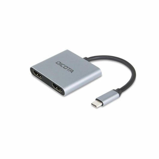 Estação Dock USB Type C DICOTA D32063 Prateado 4K Ultra HD