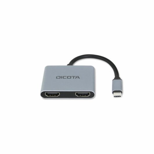 Estação Dock USB Type C DICOTA D32063 Prateado 4K Ultra HD