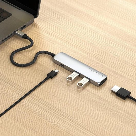 Hub Satechi 4 Ports 10 Gbps USB-C ST-P4SS mit HDMI 4K 60 Hz