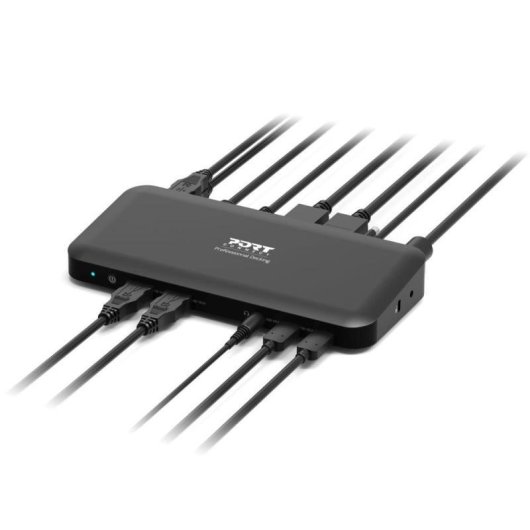 Arbeitsstation USB-C Port Designs PORT Connect 12 Ports 100W 3 Bildschirme 4K