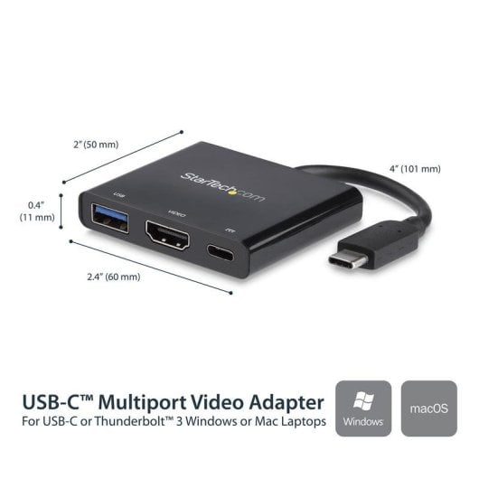 Adattatore USB-C a HDMI 4K StarTech.com con Porta USB 3.0 e PD 60W