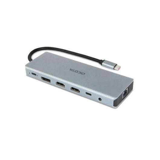 Hub Dicota 10 ports USB 3.2 Gen 1 et USB 4 1000 Mbit/s D32065 Argent