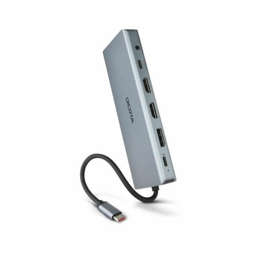 Hub Dicota 10 ports USB 3.2 Gen 1 et USB 4 1000 Mbit/s D32065 Argent