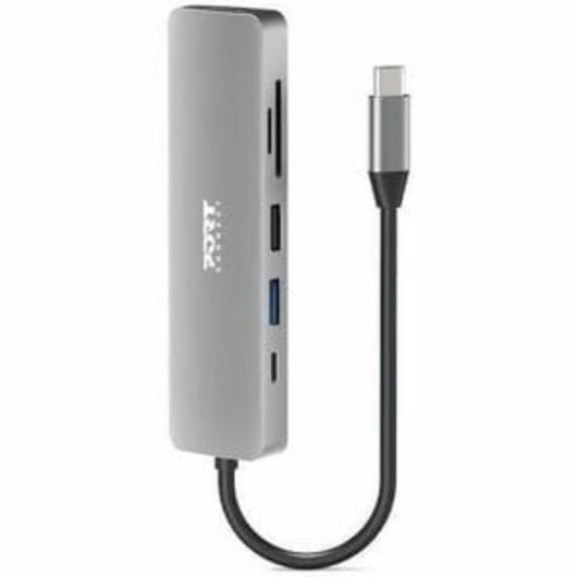 Hub USB-C Port Designs 900162 4 ports HDMI 4K 60 Hz Argent