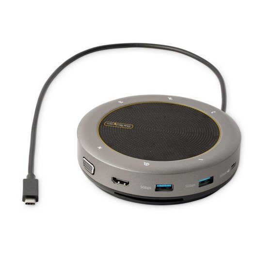 Enceinte de conférence USB-C StarTech.com DKTBRSPMPD avec HDMI/VGA et microphones doubles